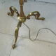 Bronze tripod floor lamp