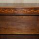 Brights of Nettlebed style Sheraton dwarf library in burr elm, walnut, and mahogany.