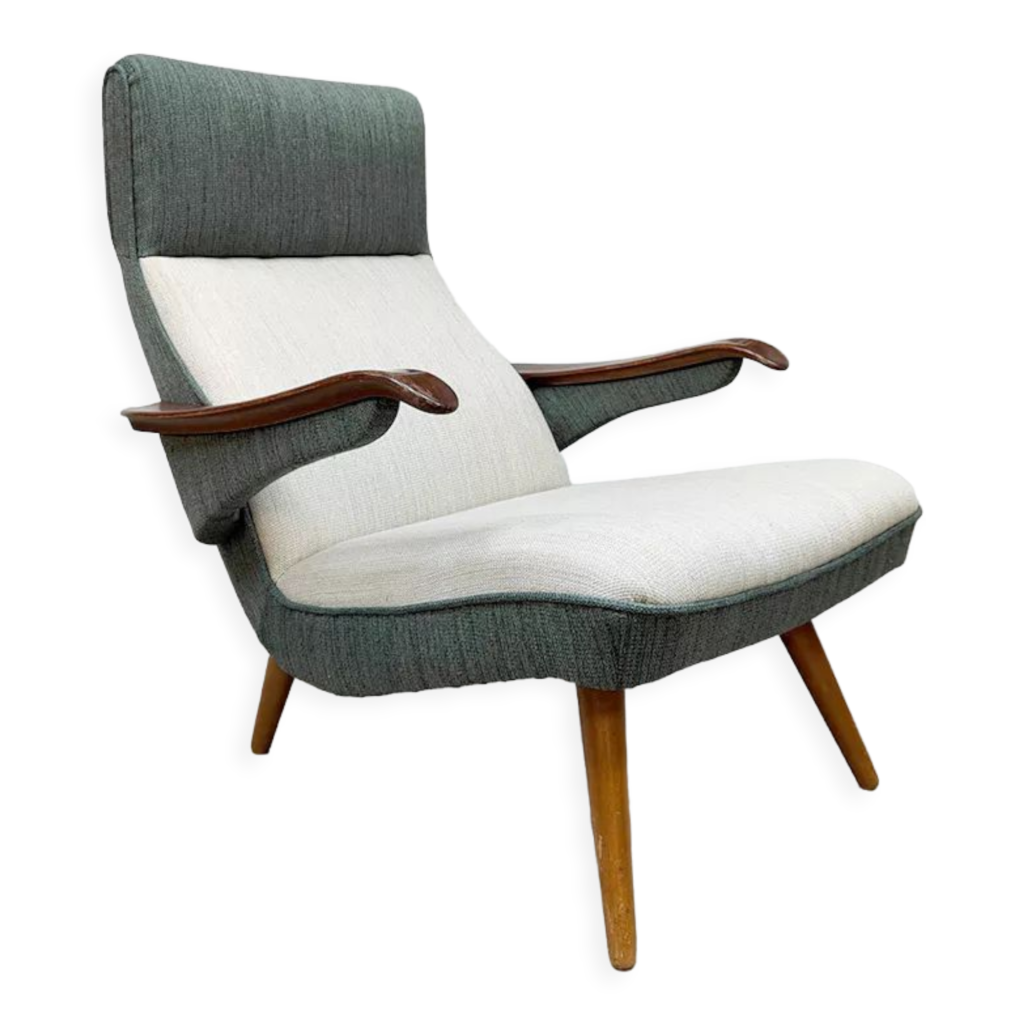 Scandinavian modern design armchair 'Duo tone'