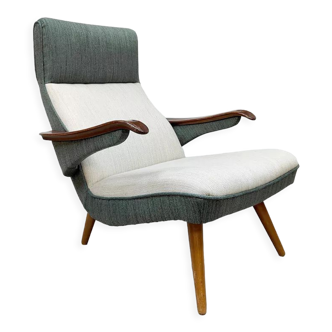 Fauteuil au design scandinave du milieu du siècle 'duo tone'