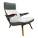 Scandinavian modern design armchair 'Duo tone'