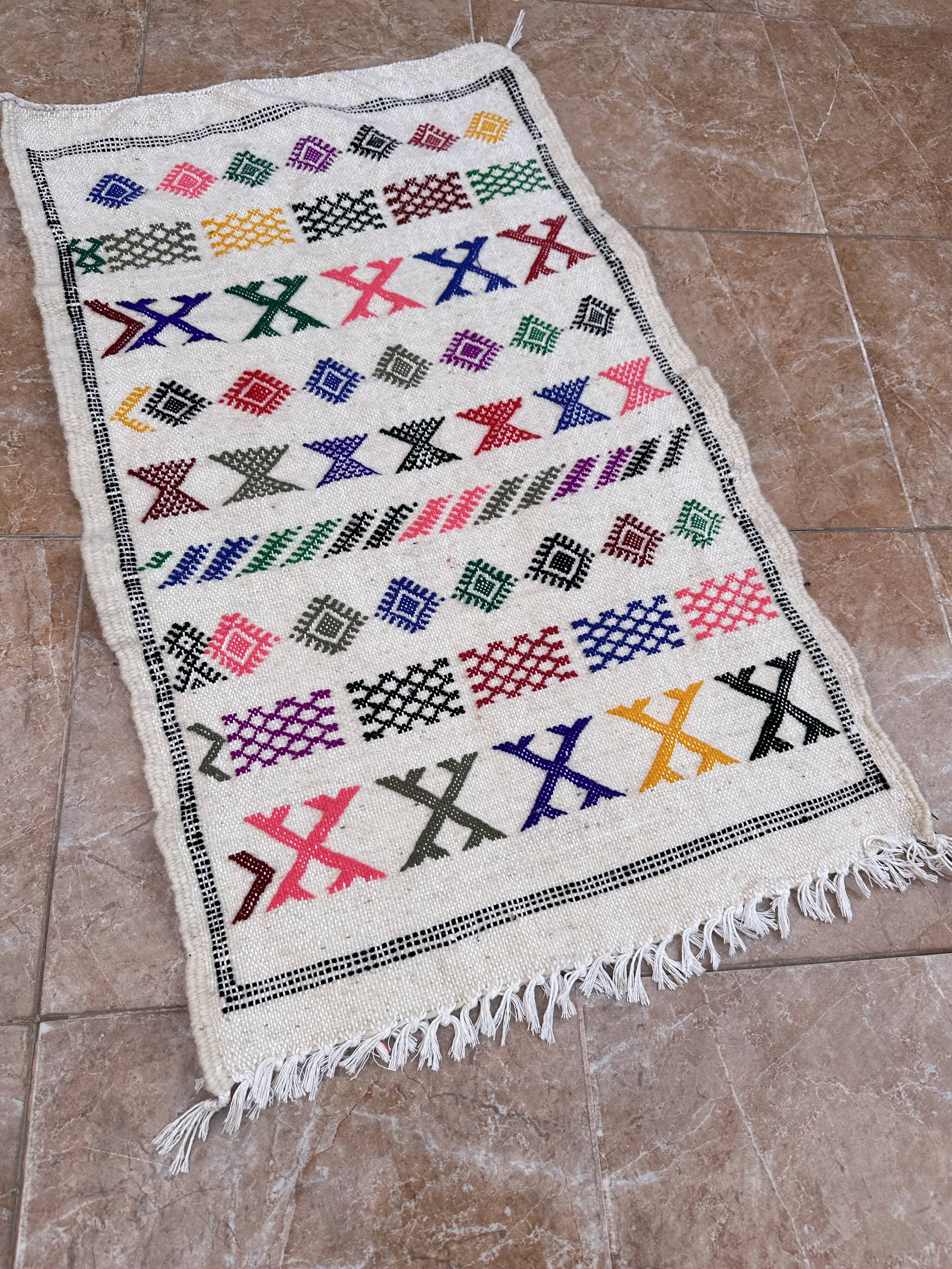 Moroccan kilim rug, Moroccan Hambal, kilim rug, 100% handmade