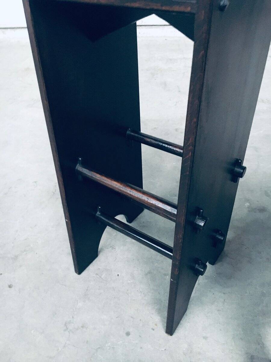 Arts and Crafts Handmade Bar Stools, France, 1920s, Set of 2