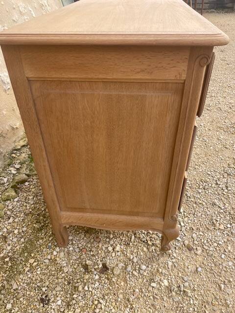 Louis XV style oak chest of drawers