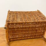 Rattan magazine rack - 60s/70s - Riviera spirit