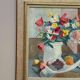 Original Swedish Oil on Canvas – "Flowers and Fruit by Ellis Wallin"