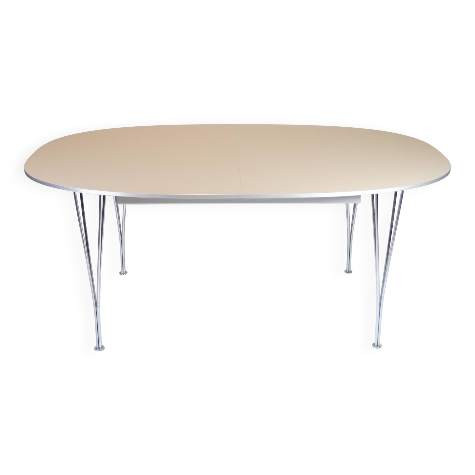 Superellipse Dining Table Model B616 With Grey Laminate By Piet Hein