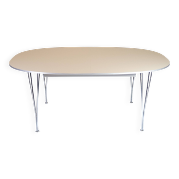 Superellipse Dining Table Model B616 With Grey Laminate By Piet Hein
