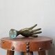 Vintage bronze hand sculpture ring sizer handcrafted decorative object