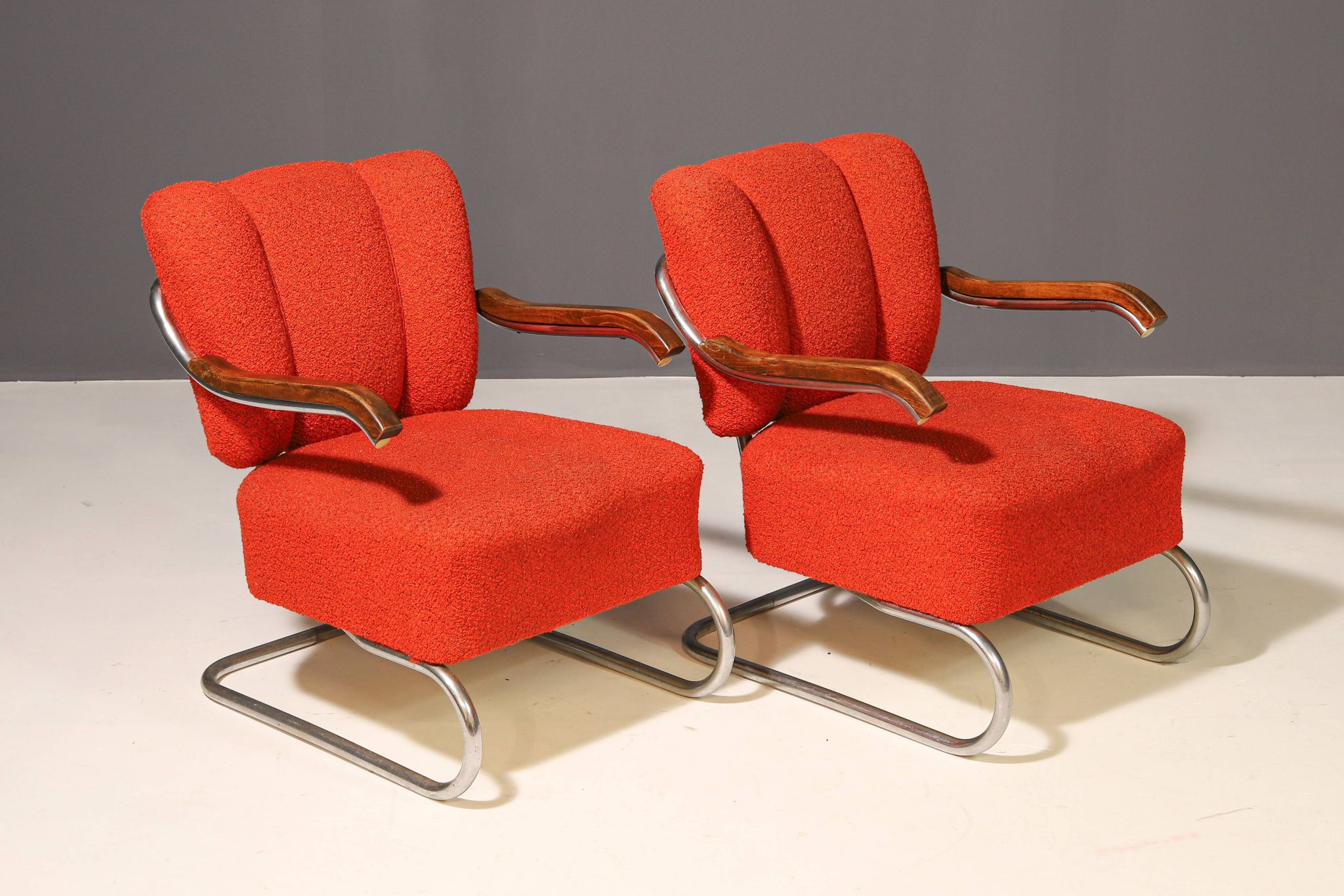 Pair of Bauhaus cantilever armchairs | Thonet, 1930s