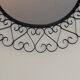 Vintage twisted iron mirror, 1950s, 39cm