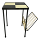 Metal and ceramic tile side table, circa 1960