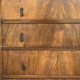 Antique walnut bedroom chest of drawers