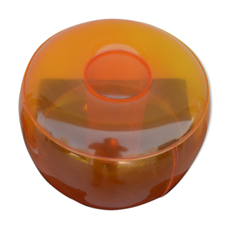 Inflatable plastic pouf