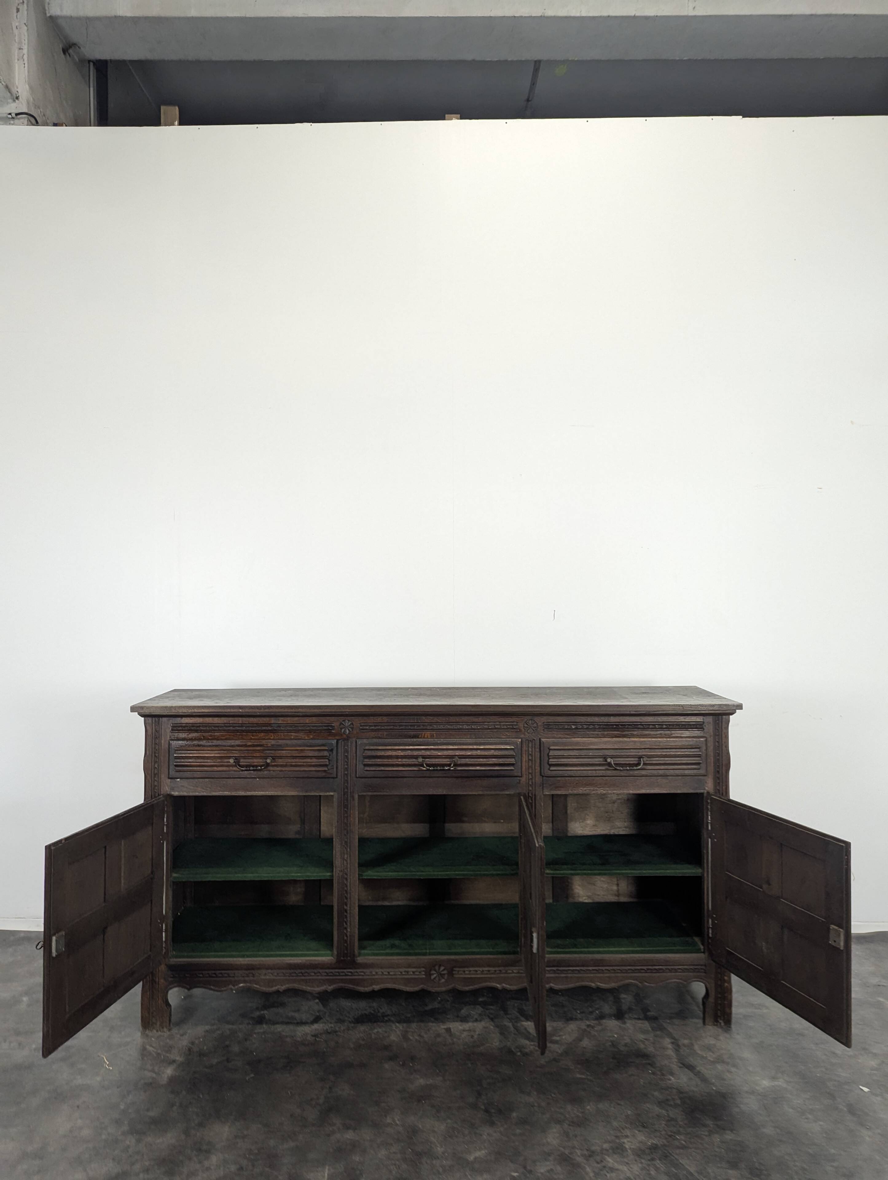 Brutalist 3-door sideboard