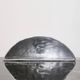 Organic silvered ceramic wall light, France, 1970-1980