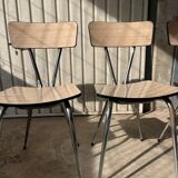 4 chaises vintage en Formica