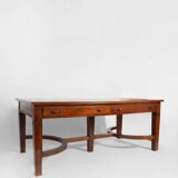 Wooden library table. Portugal, 1940s.