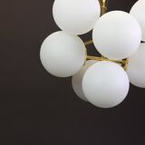 Atomic Brass Chandelier, Switzerland, 1960s