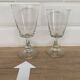 Set of 9 red wine glasses