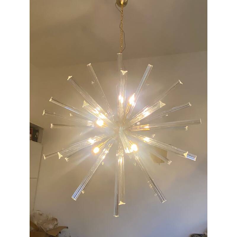 Sputnik Chandelier in Murano Glass Style From Italy