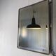 Triptych mirror barber nickel plated brass vintage 1920 31x76cm