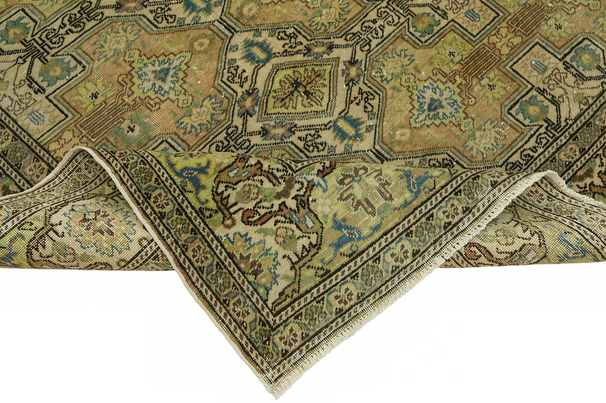 Turkish Wool Vintage Kayseri Rug 194 cm x 288 cm