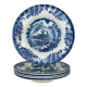 5 Myott The Brook English ironstone soup plates