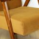 Classic vintage golden velvet armchair Jade - like Chierowski model - 2 pieces available