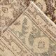 3x13 Persian Cream & Brown Oriental Vintage Runner Rug, 91x392Cm