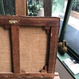 Oil on canvas landscape at Low Tide