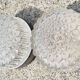 Pair of aluminum and glass wall lights, vintage 50s