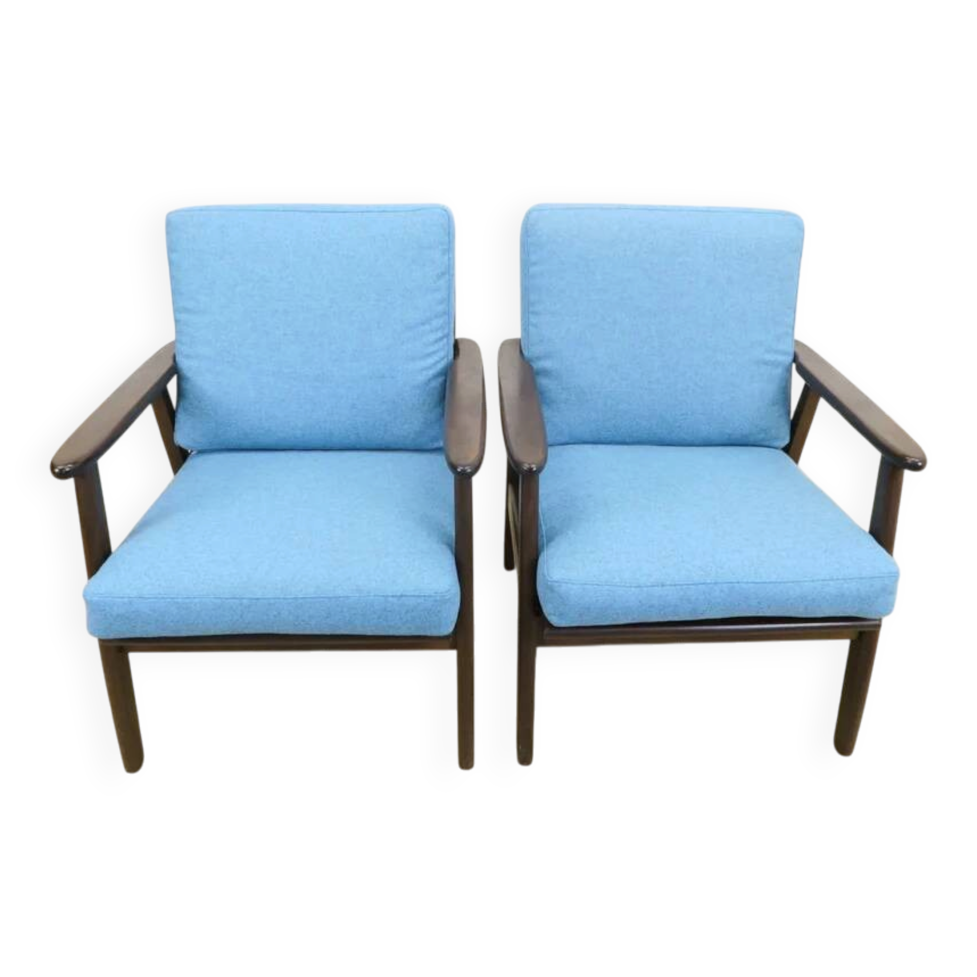Paire de fauteuils en teck, Danemark 1960