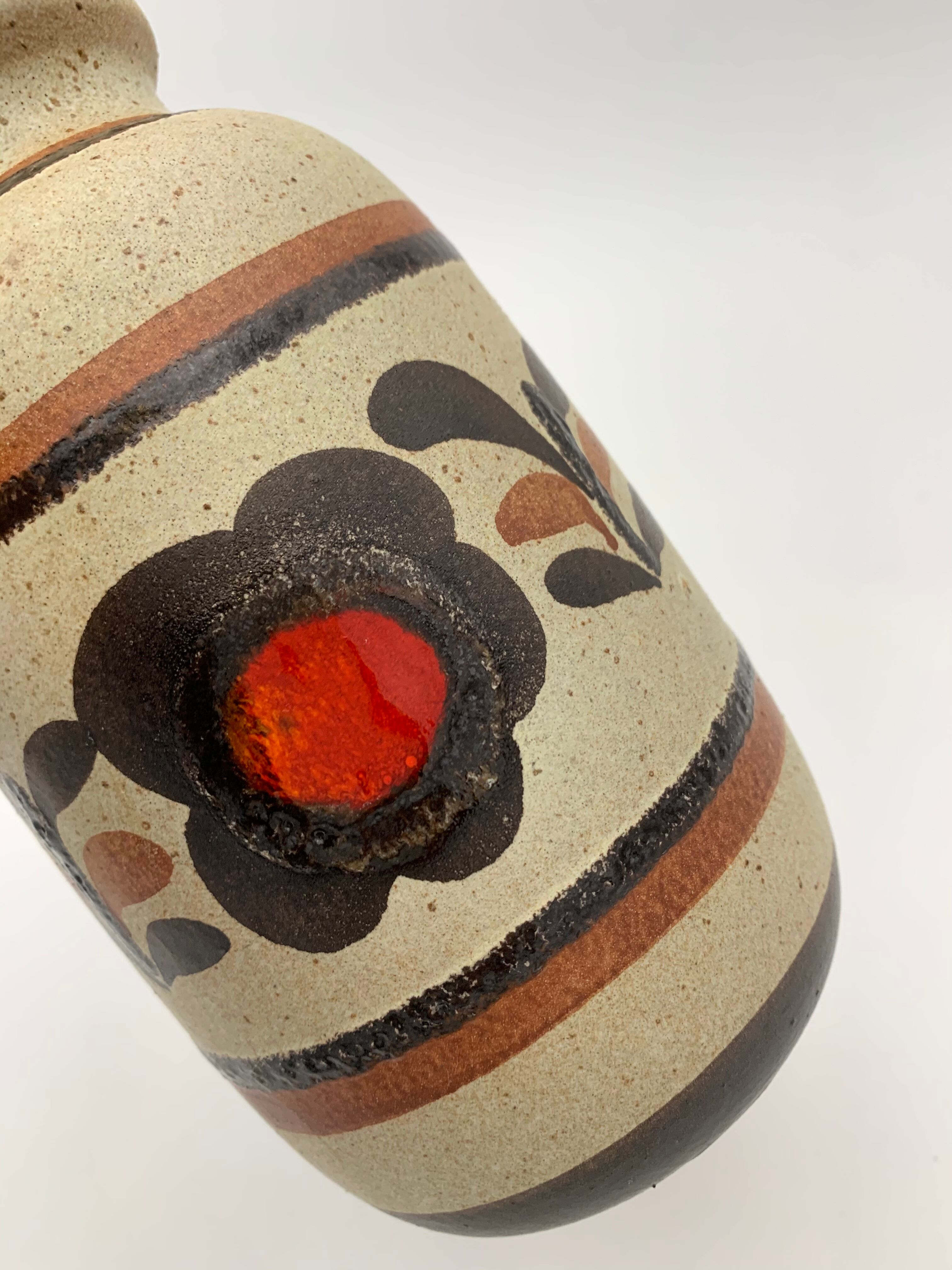 Vintage Scheurich West Germany Ceramic Vase, Numbered 413-20 - 1960s