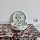 Moulin des Loups earthenware oyster plates