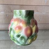 Vintage fruit slip pitcher