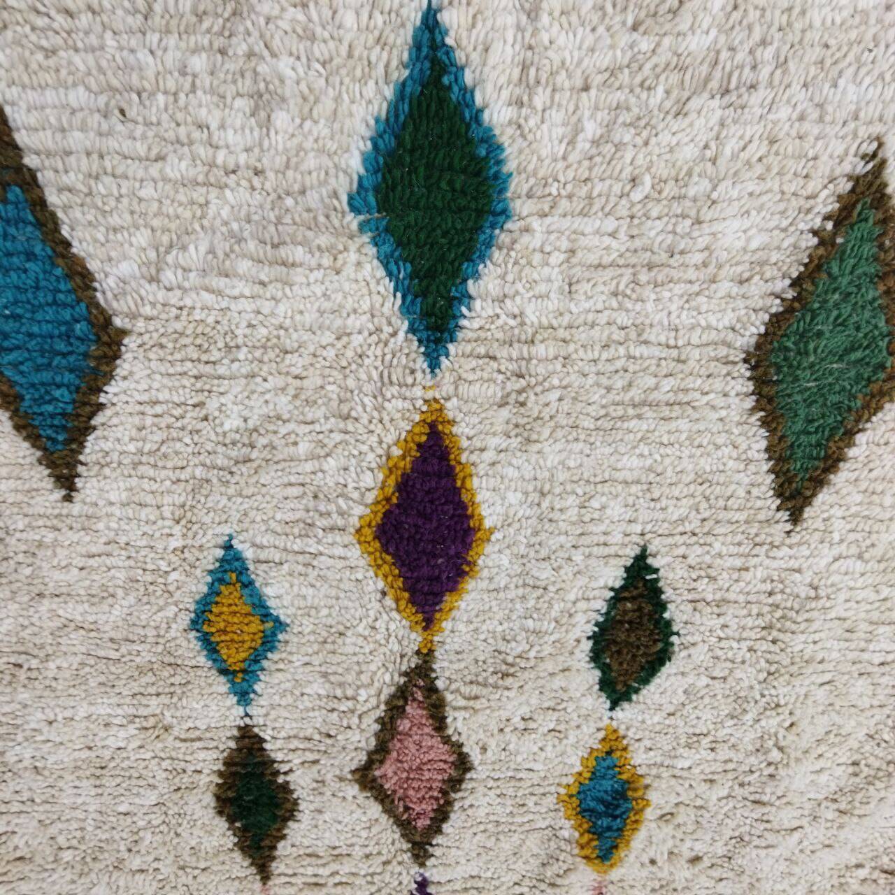 Handmade wool Berber rug 300 X 190 CM
