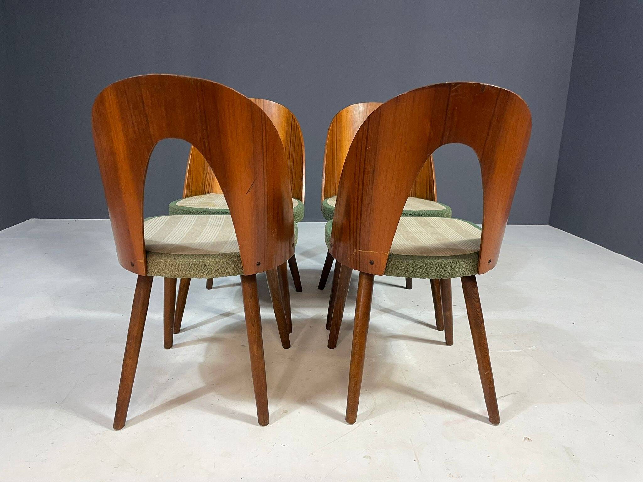 Set of 4 dining chairs by Antonín Šuman, Czechoslovakia, 1960s