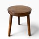 Vintage round side table / plant table / stool
