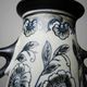 Antique Art Deco vase 1920-40 in fine stoneware, Art Nouveau and Chinoiserie style
