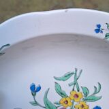 Set of 3 earthenware dishes from Sarreguemines, Riquewihr model.