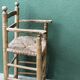 High straw chair for children