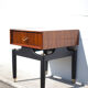 G-Plan bedside table in vintage wood and brass