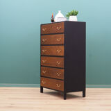Walnut chest of drawers, Danish design, 60s, made in Denmark