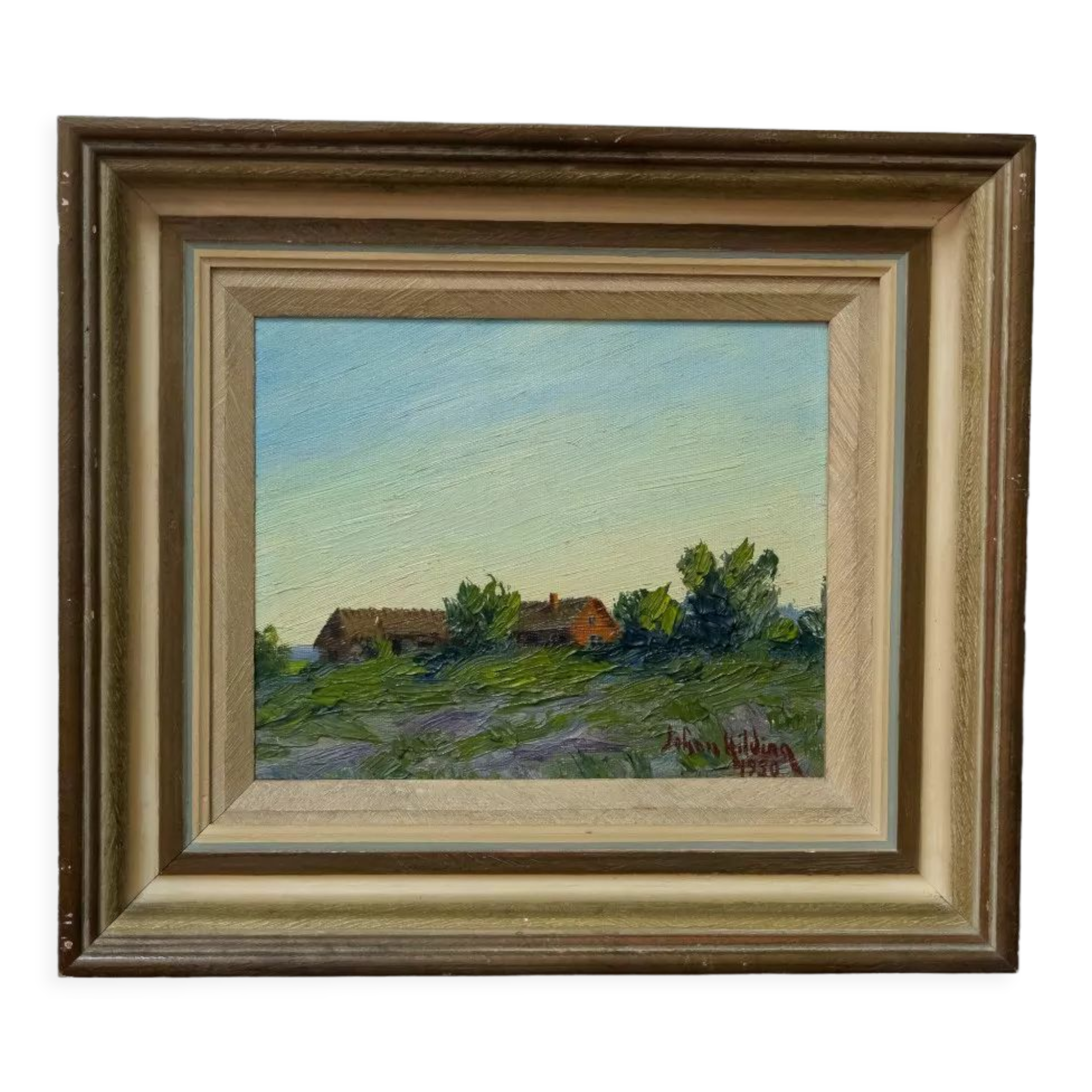 Johan Hilding Hägleby (1900-1981), Swedish Modern Painting, 1950, Oil on Canvas, Framed