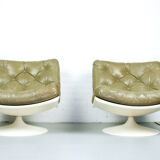 Pair of F976 armchairs by Geoffrey Harcourt for Artifort