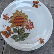 Vintage porcelain plate from Tuileries with exclusive AUBUSSON decoration.