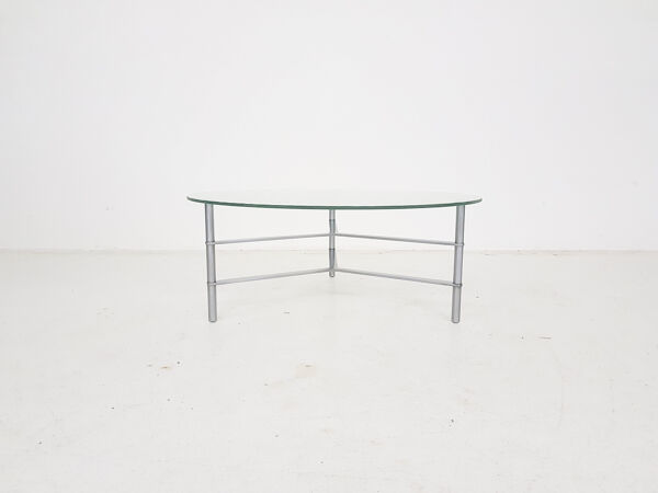 Table basse ronde en verre