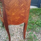 Antique Louis XV style chest of drawers with marble top