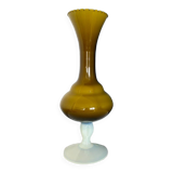 Large opaline khaki tulip collar